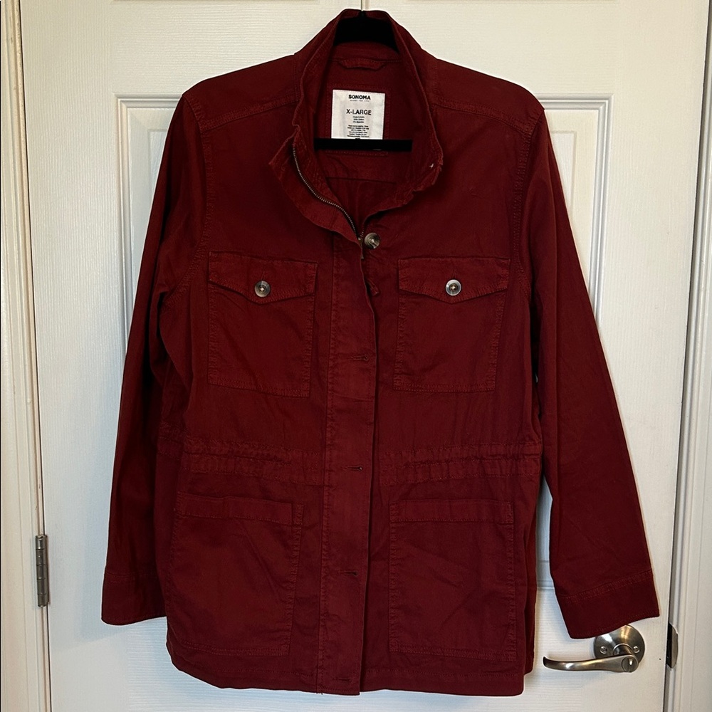 Sonoma Women's Red Utility Jacket